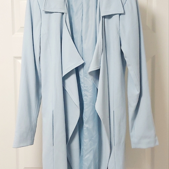 Light Blue Women's Coat - Picture 2 of 6